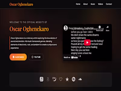 Oscar Oghenekaro Website