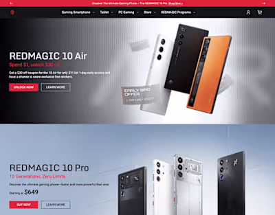 Custom Shopify Solutions for RedMagic