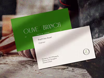 Olive Branch- Branding, Print