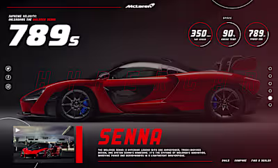Car Website Header Design