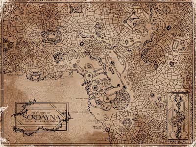 Novel Map: The City of Sordayna