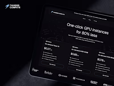 Thunder Compute | Website Redesign & Development