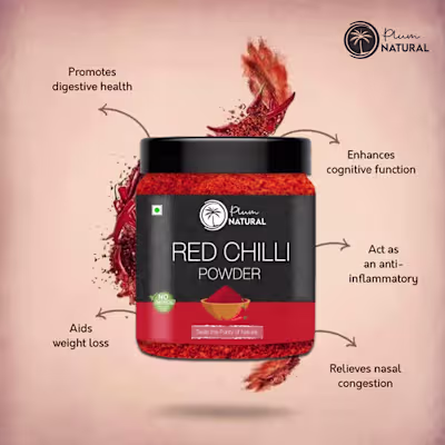 Social media post design (red chili powder)