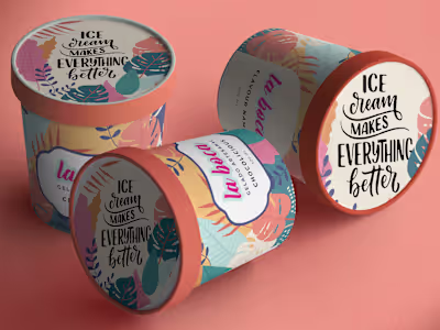 Ice Cream & Donut Box Packaging for La Boca