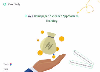 Opay Homepage- Redesign