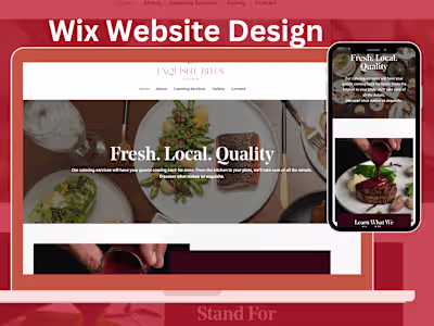 CATERING WEBSITE| WIX