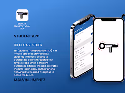 Transportation Mobile App | UI/UX Design