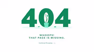 404 Design Page