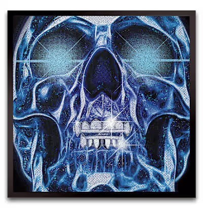 Night Lights Grill Skull Tee