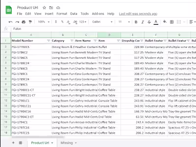Excel Spreadsheet ( Data Organization )