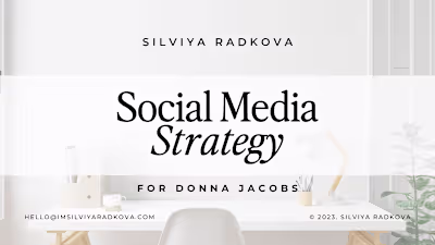 Social media strategy and coaching for a sobriety coach