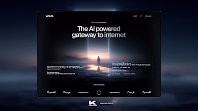 Our latest work, Vîdurā. A minimal website concept for an AI...