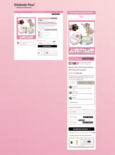 Offer Section Built in Figma and developed on Replo