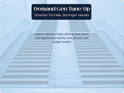 Demand Gen Tune-Up: Funnel Audit for B2B SaaS