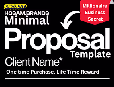 Get a Stunning Minimalist Job Proposal Template