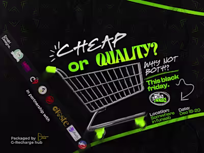 Black Friday Promo Designs For G-Recharge hub