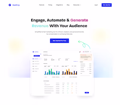 MailDrip Landing Page