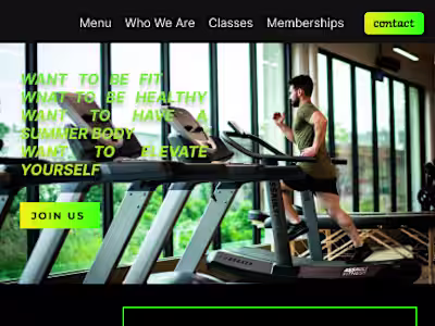 GYM WEBSITE TEMPLATE