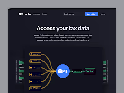 ModernTax — Web Design for a Tax Record Verification Platform