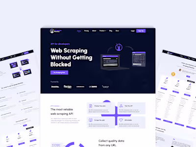Scraping Web App on Behance