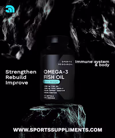 This design highlights the power of Omega-3 to strengthen, r...