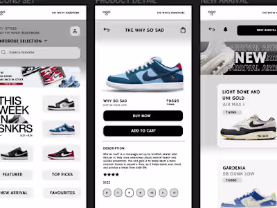 PRODUCT BASED E-com UI Design