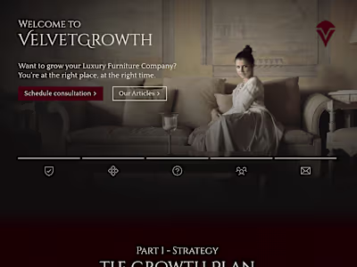 VelvetGrowth | Framer Design & Development, Responsive Design