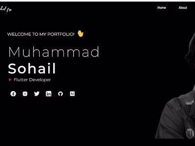 Sohail Portfolio build in Flutter 