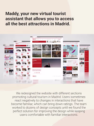 Maddy, your Virtual Tourist Assistant in Madrid. on Behance