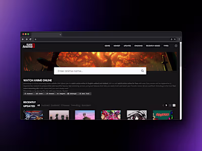 Anime Streaming Website