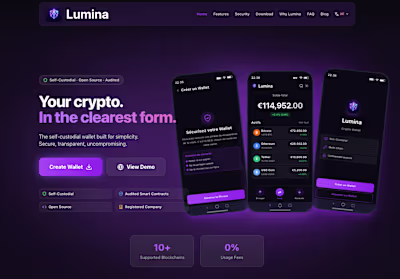 Worked on Lumina Wallet, a