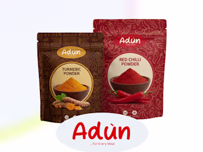 Adùn Brand Identity Design, Driving Trust and Shelf Visibility