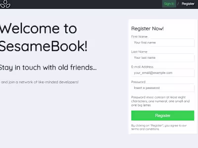 Social Network with React / Redux / Node
