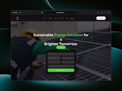 Renergy – Renewable Energy Solutions Website