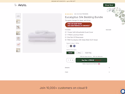 Aeyla Landing Page Development