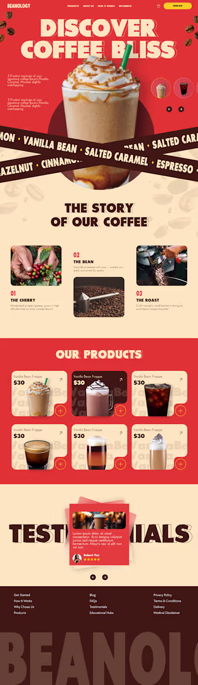 Beanology Coffee E-Commerce Site