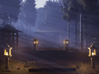 Japanese Forest Shrine 