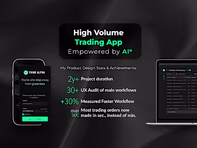 High Volume AI Trading App - Fintech