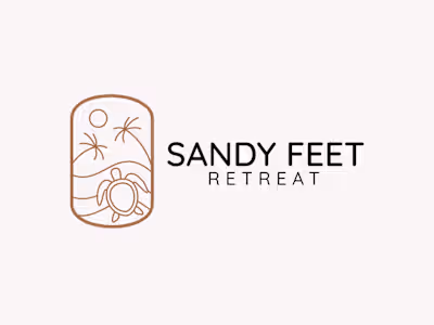 Logo Design for Sandy Feet Retreat