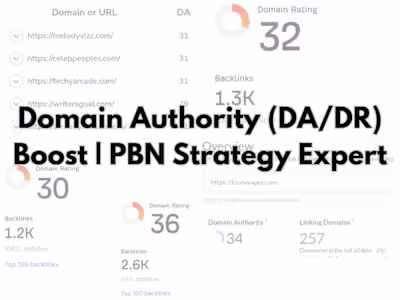 Domain Authority (DA/DR) Boost | PBN Strategy Expert