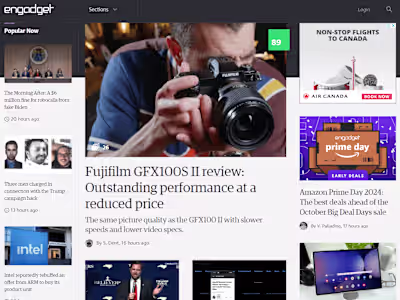 Blog creation for engadget (SEO expertise)