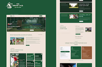 Custom WordPress Website for The Birdie Cage