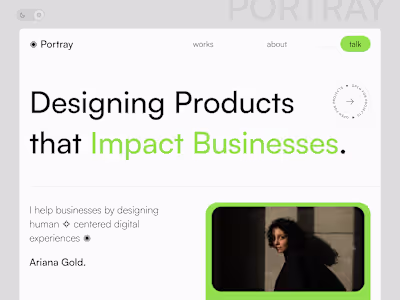Framer Creative Portfolio Template