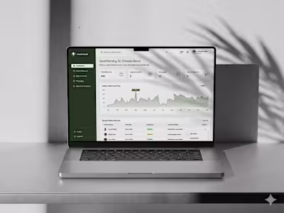 Healthcare Records Management Dashboard UX Design