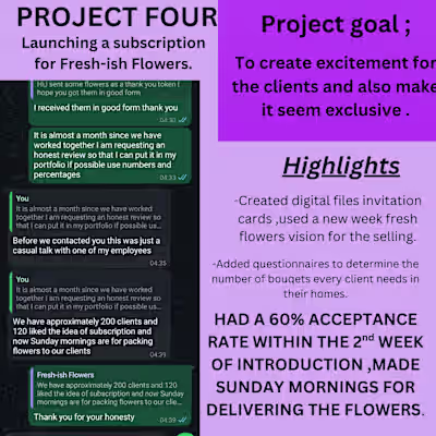 Launching a subscription for Fresh-ish Flowers.