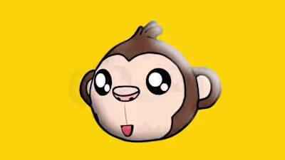 Animated Monkey Head Logo