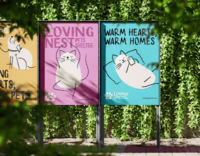 Loving nest Brand identity