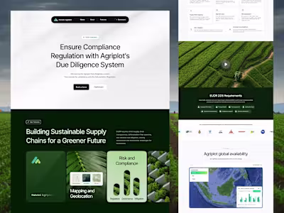 Agriplot | Landing Page Design & Webflow Development