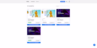 Muzu - website creator