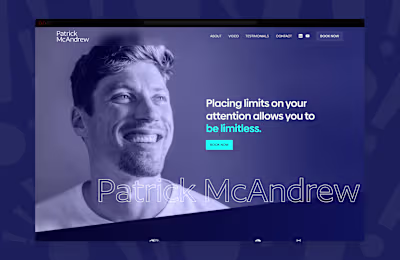 Patrick McAndrew — Branding, Website Design & Framer Development